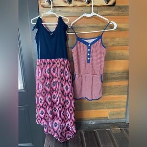 Girls dress and romper